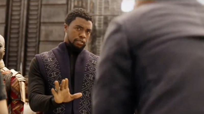 Tchalla we dont do that here Blank Meme Template