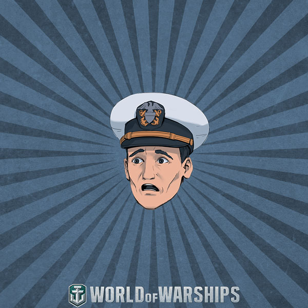 High Quality World of Warships - Ens. Tate R. Smith (Spooped) Blank Meme Template