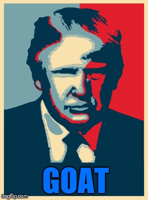 Trump is the GOAT  | GOAT | image tagged in trump,goat,president,united states of america,hope and change,triggered liberal | made w/ Imgflip meme maker