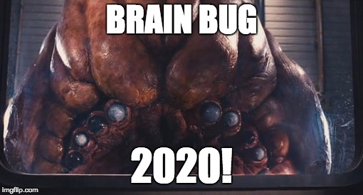 BRAIN BUG; 2020! | image tagged in brain bug | made w/ Imgflip meme maker