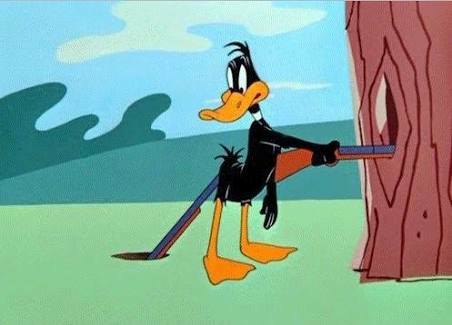 Daffy Duck, rifle, Patolino, Espingarda Blank Meme Template