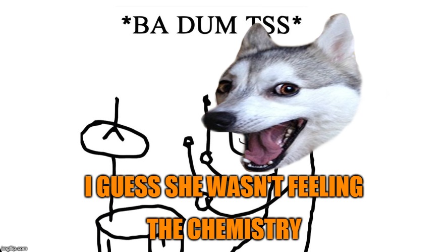 THE CHEMISTRY I GUESS SHE WASN'T FEELING | made w/ Imgflip meme maker