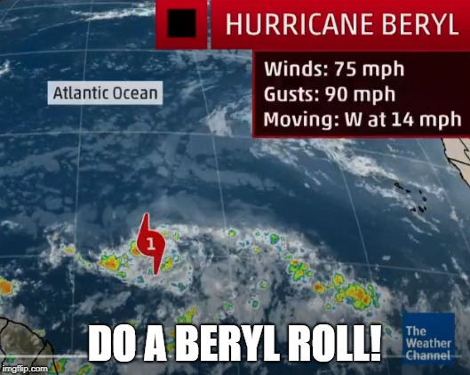 DO A BERYL ROLL! | image tagged in beryl,hurricane beryl,barrel roll,beryl roll,roll,starfox | made w/ Imgflip meme maker