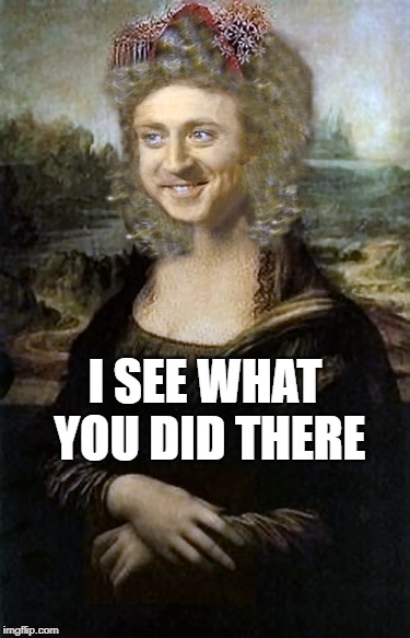 And its fascinating | I SEE WHAT YOU DID THERE | image tagged in gina lisa,the gene stops here,or there on the memescape,ok thank you,mind meld dot,memeacons | made w/ Imgflip meme maker