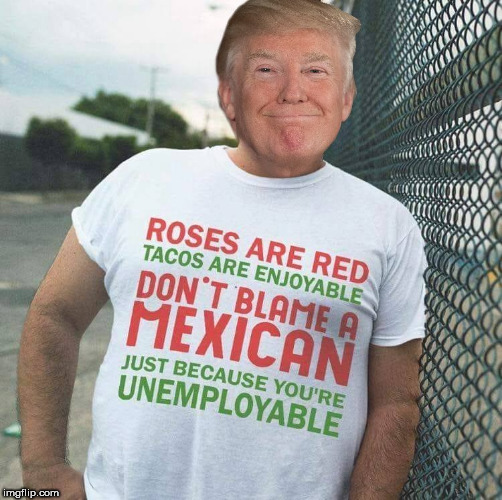 image tagged in tacos,welfare,unemployed,mexicans,tacos are the answer,donald trump the clown | made w/ Imgflip meme maker