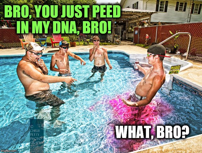 BRO, YOU JUST PEED IN MY DNA, BRO! WHAT, BRO? | made w/ Imgflip meme maker