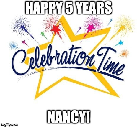 Nancy is 5 Years Smoke Free - Celebrations! - Quit Train®, A Quit ...