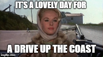 IT'S A LOVELY DAY FOR A DRIVE UP THE COAST | made w/ Imgflip meme maker