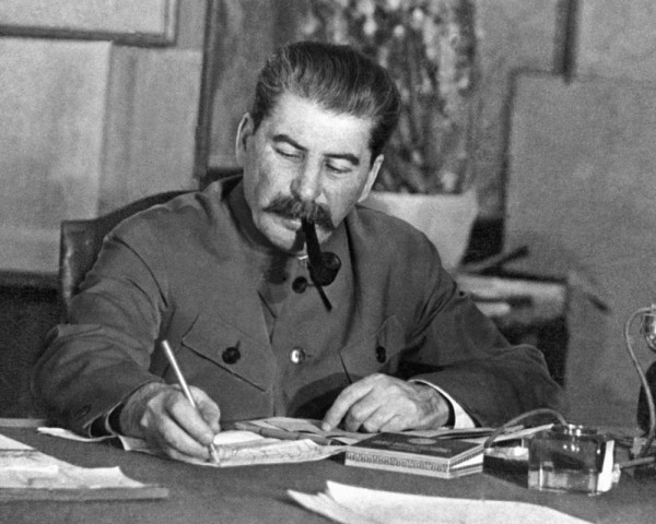 Stalin writing Blank Meme Template