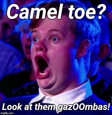 Camel toe? Look at them gazOOmbas! | made w/ Imgflip meme maker