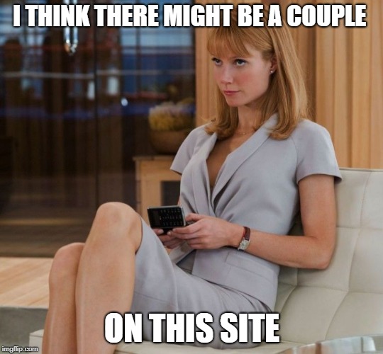 I THINK THERE MIGHT BE A COUPLE ON THIS SITE | made w/ Imgflip meme maker