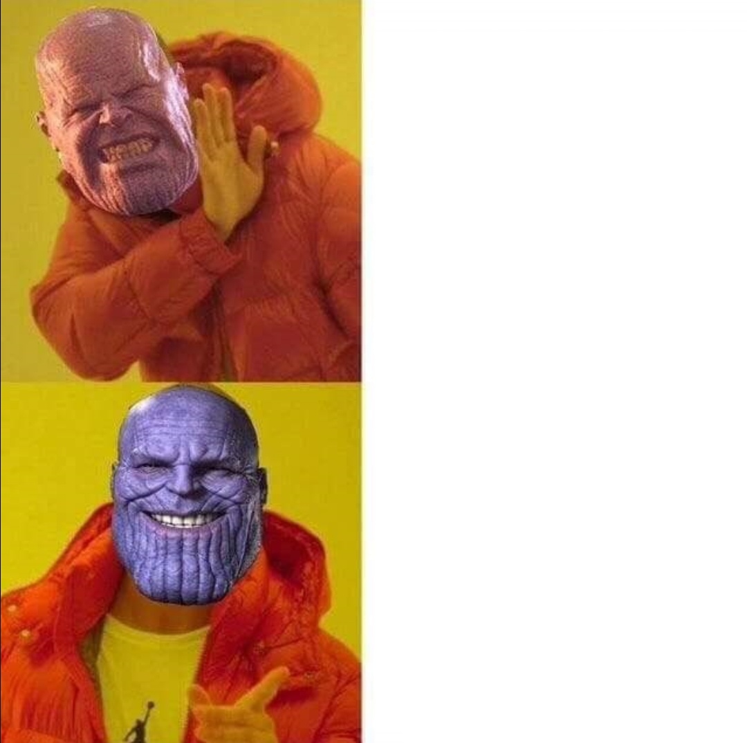 Thanos approve  Blank Meme Template