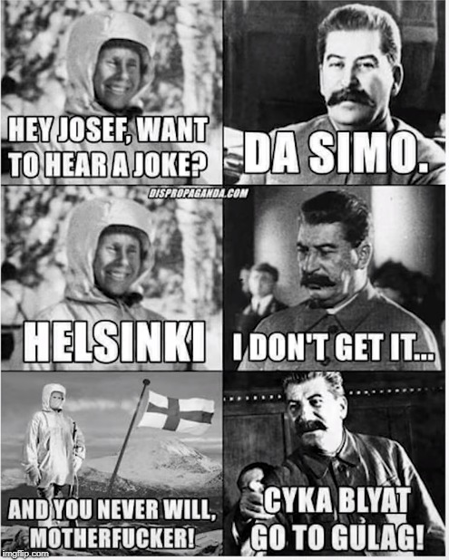 Another Winter War Meme | image tagged in ww2,finland,ussr,winter war | made w/ Imgflip meme maker