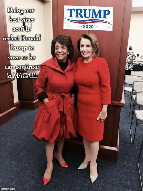 Maxi & Nancy work it... | Doing our best since 2016 to reelect Donald Trump in 2020 so he can continue to MAGA!!! | image tagged in maga,doing our best,2016,2020,donald trump | made w/ Imgflip meme maker