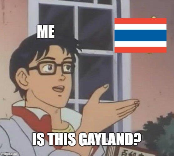 Is This A Pigeon Meme | ME; IS THIS GAYLAND? | image tagged in memes,is this a pigeon | made w/ Imgflip meme maker