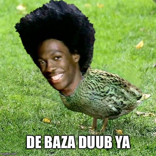 DuckWheat | DE BAZA DUUB YA | image tagged in duckwheat | made w/ Imgflip meme maker