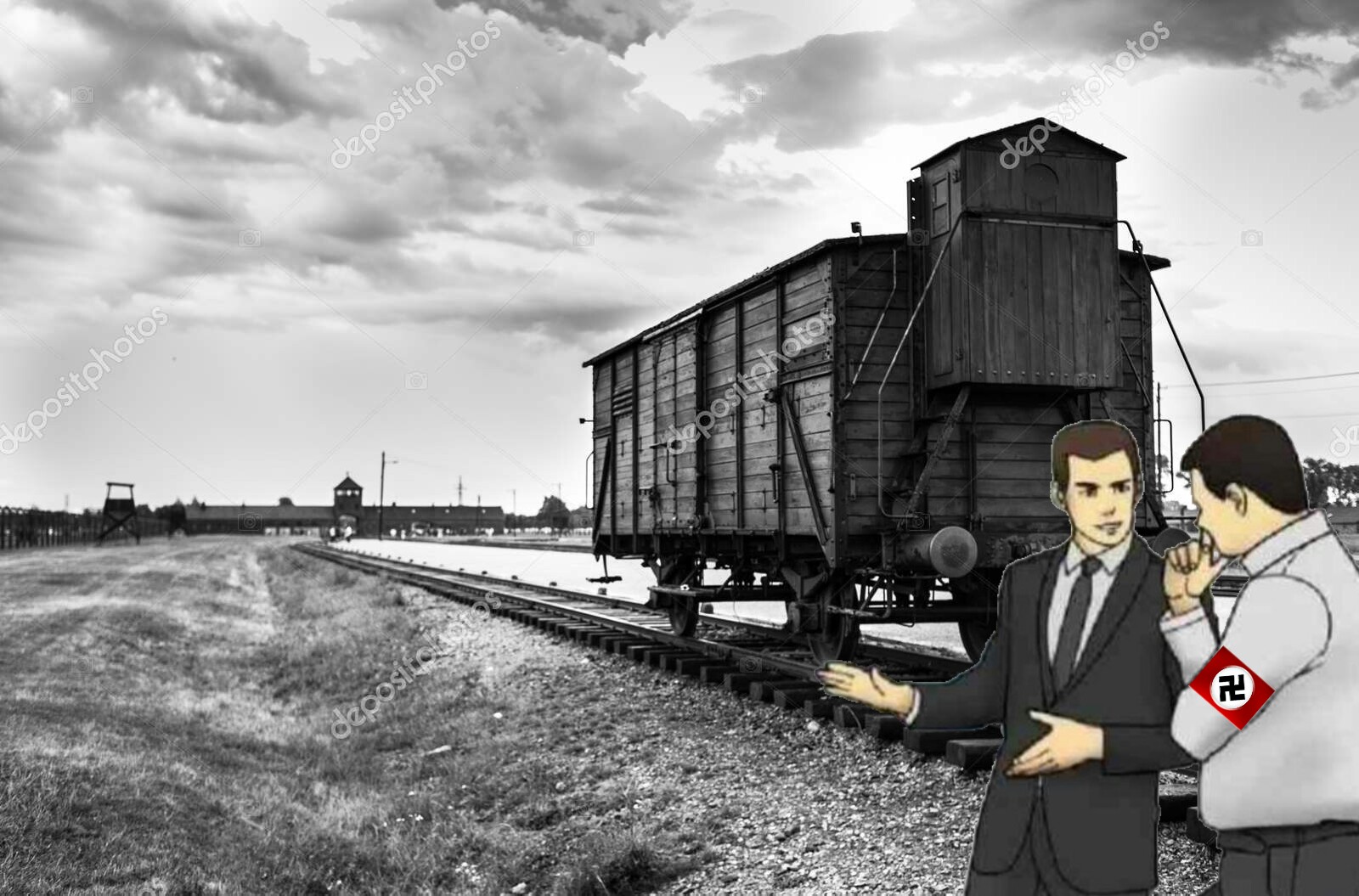 auschwitz salesman Blank Meme Template