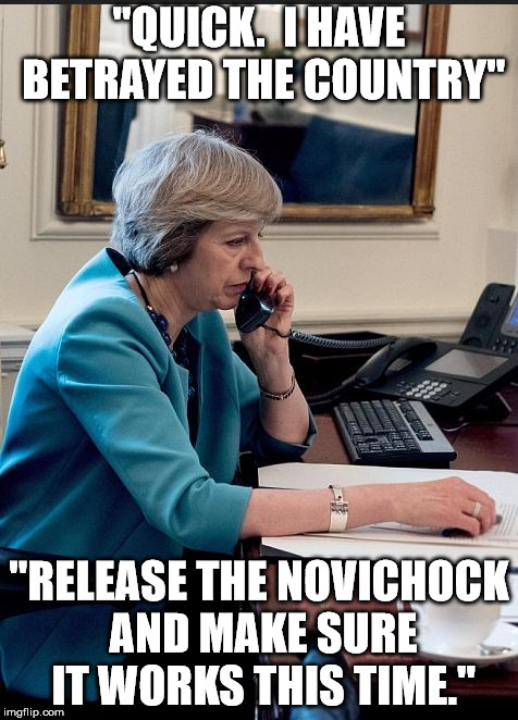"QUICK.  I HAVE BETRAYED THE COUNTRY"; "RELEASE THE NOVICHOCK AND MAKE SURE IT WORKS THIS TIME." | image tagged in traitor | made w/ Imgflip meme maker