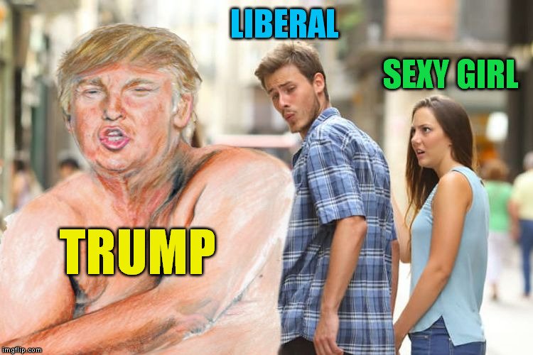 Trump butt | LIBERAL TRUMP SEXY GIRL | image tagged in trump butt | made w/ Imgflip meme maker