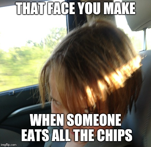 Krampus brother | THAT FACE YOU MAKE; WHEN SOMEONE EATS ALL THE CHIPS | image tagged in krampus | made w/ Imgflip meme maker