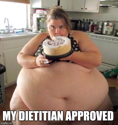 Too much food | MY DIETITIAN APPROVED | image tagged in too much food | made w/ Imgflip meme maker