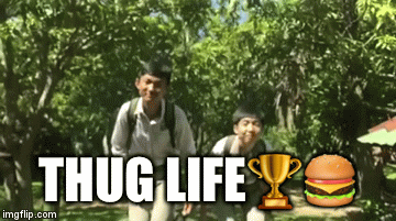 THUG PRO | THUG LIFE🏆🍔 | image tagged in thug life | made w/ Imgflip video-to-gif maker