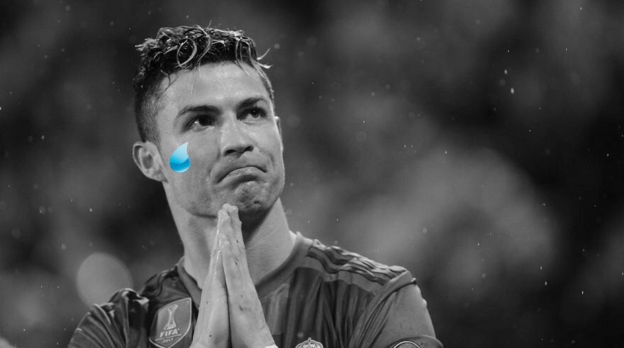 Crying Ronaldo Blank Meme Template
