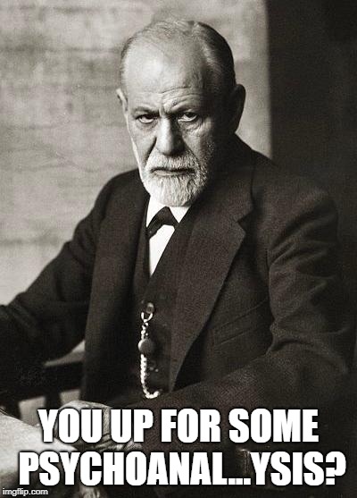 Freud | YOU UP FOR SOME PSYCHOANAL...YSIS? | image tagged in freud,memes | made w/ Imgflip meme maker