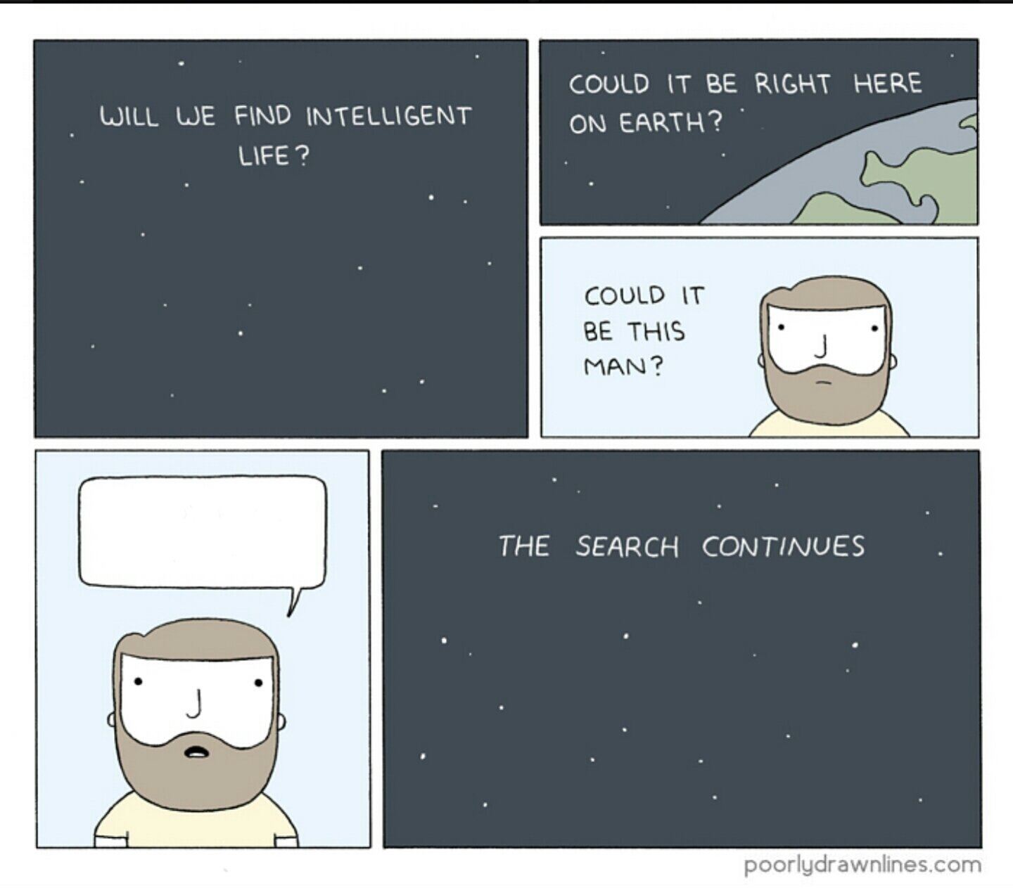 intelligent life searching Blank Meme Template