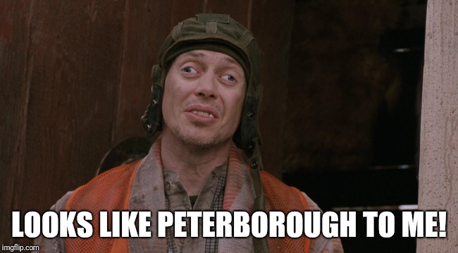 Crazy Eyes | LOOKS LIKE PETERBOROUGH TO ME! | image tagged in crazy eyes | made w/ Imgflip meme maker