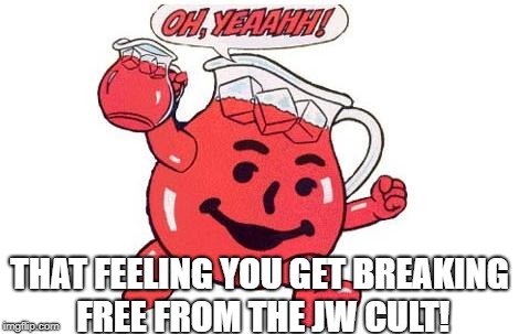 OH YEAH JW FREE | THAT FEELING YOU GET BREAKING FREE FROM THE JW CULT! | image tagged in jehovah's witness,religion,cult,jehovas witness squirrel,jwbs,freedom | made w/ Imgflip meme maker