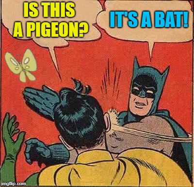 IS THIS A PIGEON? IT'S A BAT! | made w/ Imgflip meme maker