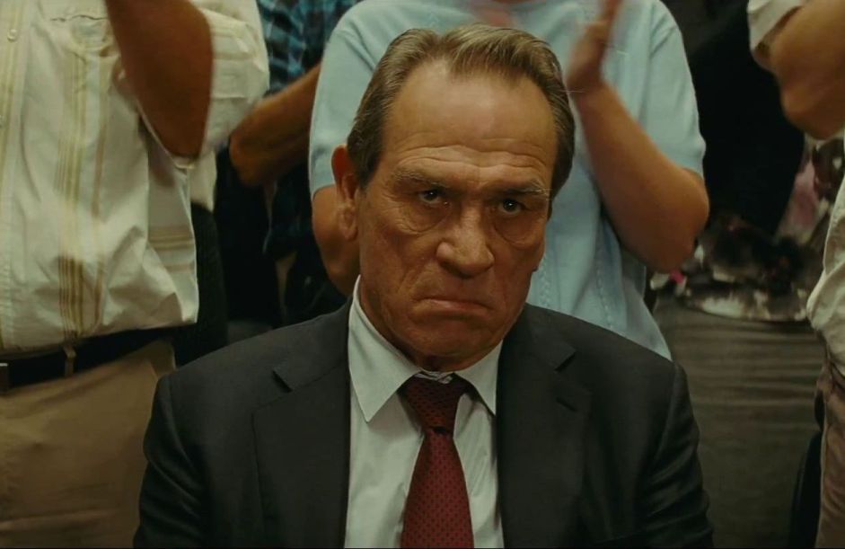 High Quality Angry Tommy Lee Jones Blank Meme Template
