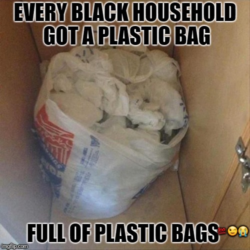 Plastic bags in bags Blank Meme Template