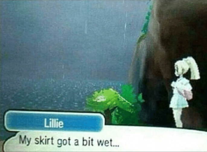 High Quality Pokemon Wet Skirt Blank Meme Template