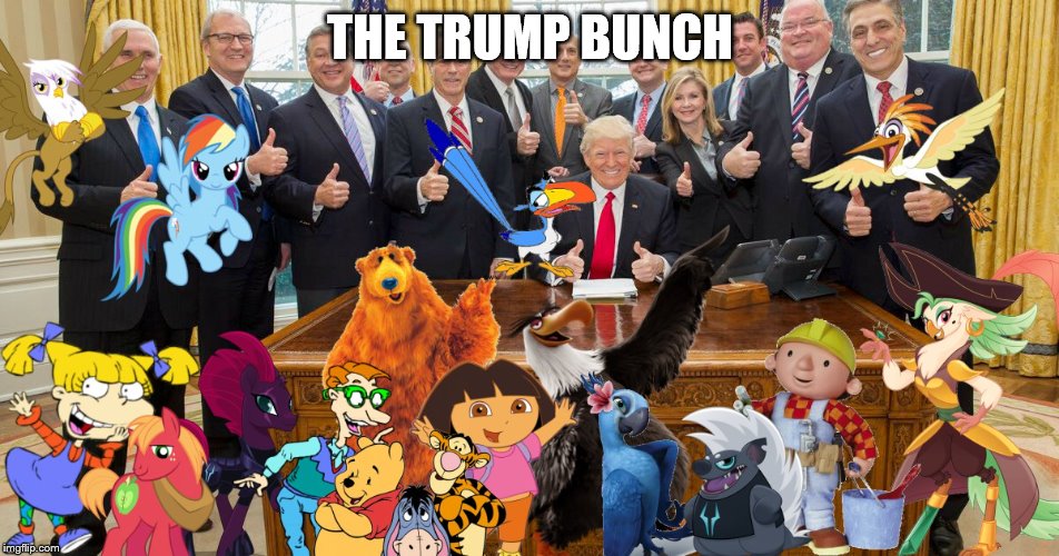 Trump Bunch (Woo-oo!) Blank Meme Template