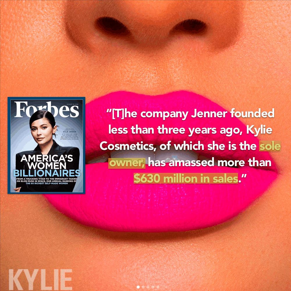 This is impressive, looking forward to what @KylieJenner does next  | image tagged in strong women,men vs women,kylie jenner,makeup,billionaire | made w/ Imgflip images-to-gif maker