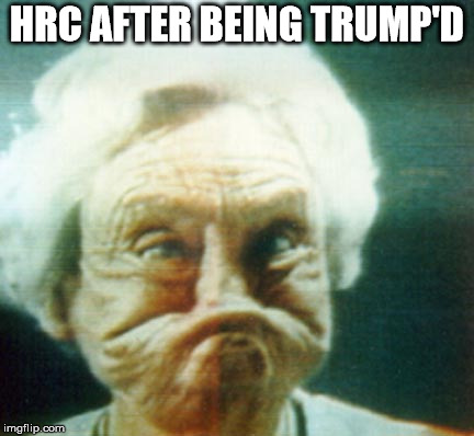 HRC AFTER BEING TRUMP'D | made w/ Imgflip meme maker