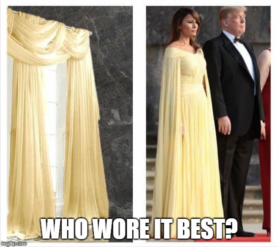 WHO WORE IT BEST? | image tagged in melania | made w/ Imgflip meme maker