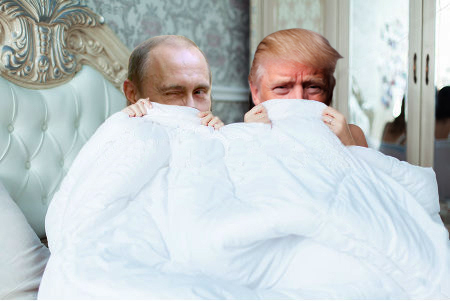High Quality Putin & Trump Blank Meme Template
