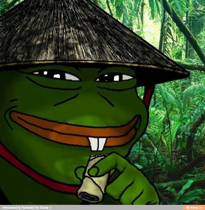 Asian Pepe Blank Meme Template