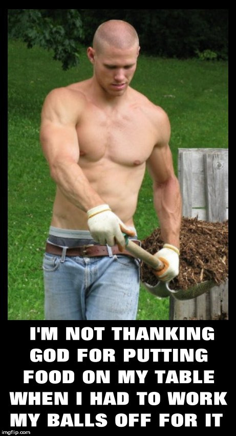 image tagged in balls,god,work,no thanks,sexy man,gardening | made w/ Imgflip meme maker
