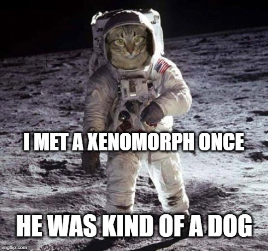 I MET A XENOMORPH ONCE HE WAS KIND OF A DOG | made w/ Imgflip meme maker