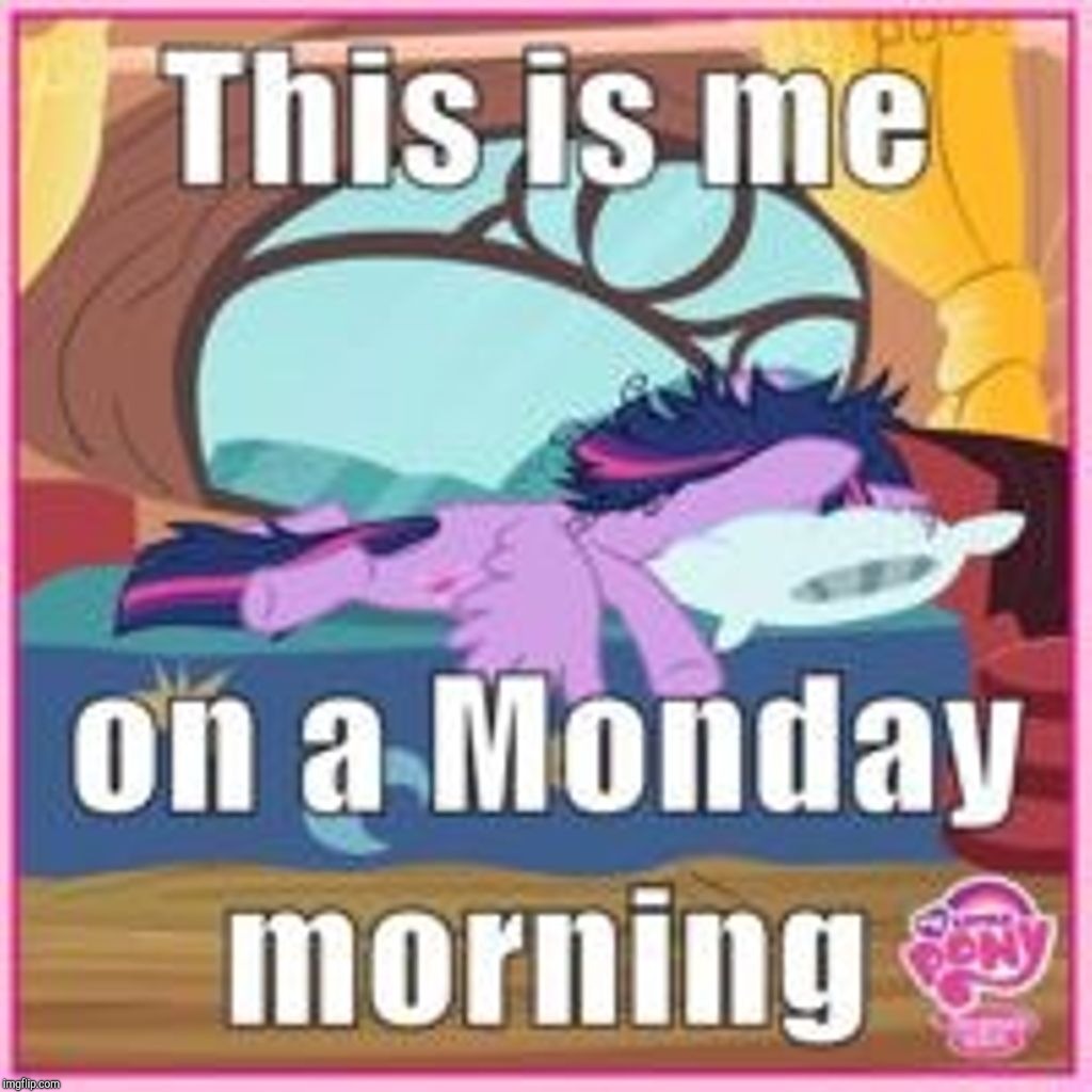 Monday Mornings be like | image tagged in memes,my little pony,monday mornings | made w/ Imgflip meme maker