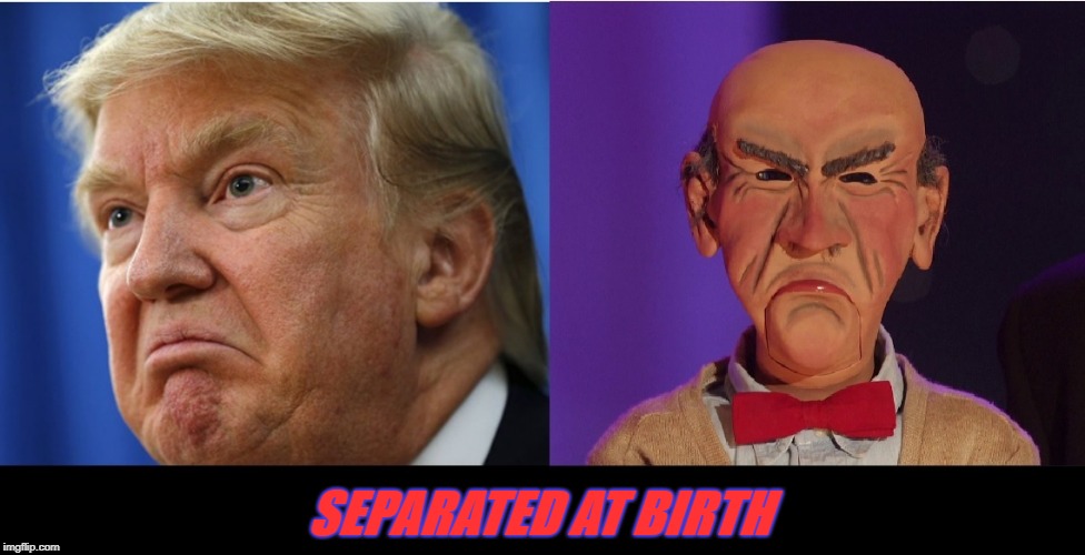 Twins | SEPARATED AT BIRTH | image tagged in twins,trump,walter | made w/ Imgflip meme maker