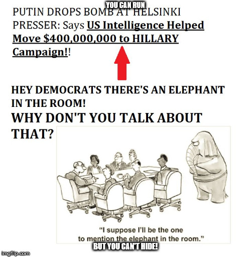 YOU CAN RUN; BUT YOU CAN'T HIDE! | image tagged in democrats | made w/ Imgflip meme maker