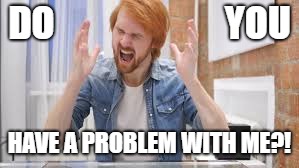DO                       YOU; HAVE A PROBLEM WITH ME?! | image tagged in customer service | made w/ Imgflip meme maker