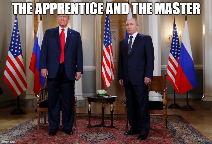 THE APPRENTICE AND THE MASTER | image tagged in trumputin | made w/ Imgflip meme maker
