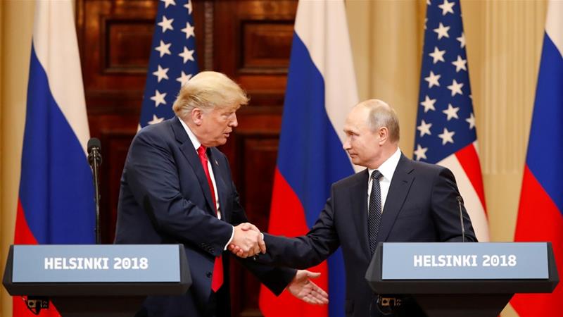 Trump and Putin Summit Blank Meme Template