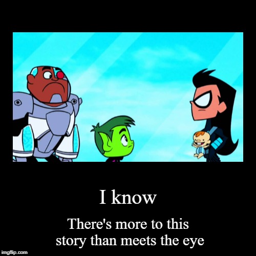 Have any of you watched this episode? | image tagged in funny,demotivationals,teen titans go,nightwing,cyborg,wow | made w/ Imgflip demotivational maker